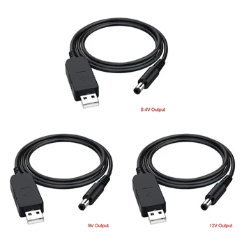 USB power boost line DC 5V DC 8.4 V/9V/12V 5.5*2.5 mm 2.1x5.5mm Pistik Step UP Mooduli USB Konverteri Adapter toitekaabel