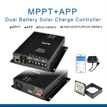UUS 12V/24V MPPT Päikese Eest vastutav Bluetooth Conect LCD Ekraan päikesepaneel Eest Regulaator Dual Aku Laadimise Jaoks RV