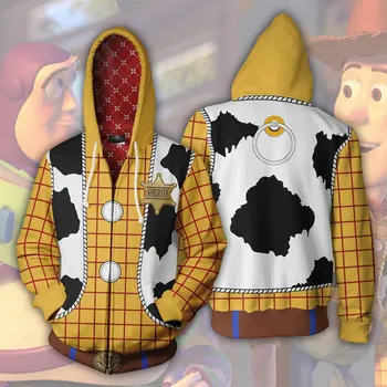Uus 3d-Printimine Kampsun Topp Cosplay Spidey Poiss Sherif Buzz Lightyear Pluus Müts Lapse Halloween Kleit Üles