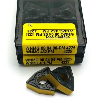 WNMG080404 WNMG080408 PM4225 Keerates Vahend 100% veoauto sisesta WNMG 080404/080408 Kõrge kvaliteedi CNC Lõikamine Volfram Trei-Frees 0