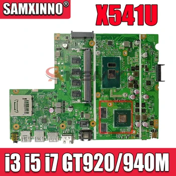 X541UVK emaplaadi ASUS X541UVK X541UJ X541UV X541U F541U R541U sülearvuti emaplaadi i3 i5 i7 PROTSESSOR, 4G/8G-RAM GT920M/GT940M 2G