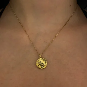 12 Tähtkuju Kaelakeed Naistele Goth Zodiac Medallion Ripatsid Choker Kaelakee Keti Scorpio Leo Ehted Astroloogia Kingitus 1