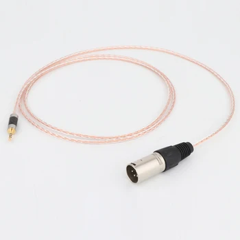 7N OCC Vask 4pin XLR Male 2,5 mm tasakaal Mees-Audio-Adapter-Kaabel Uuendatud kaabel Fostex T60RP T20RP T40RPmkII T50RP 1
