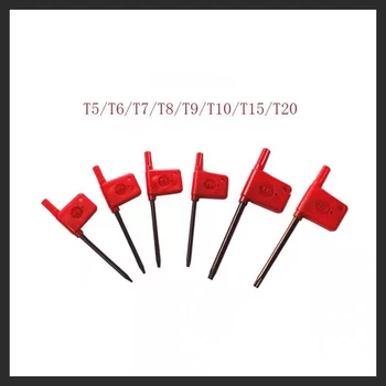 T6 T7 T8 T9 T10 T15 T20 Kruvi võti punase lipu võtmed klubid mutrivõti mutrivõti jaoks cnc masina osad 1