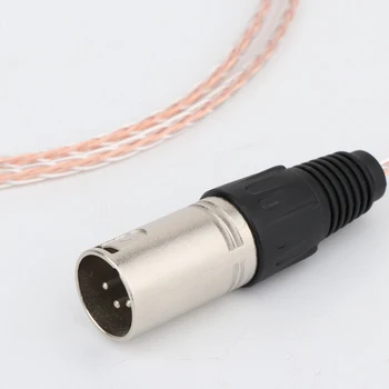 7N OCC Vask 4pin XLR Male 2,5 mm tasakaal Mees-Audio-Adapter-Kaabel Uuendatud kaabel Fostex T60RP T20RP T40RPmkII T50RP 2