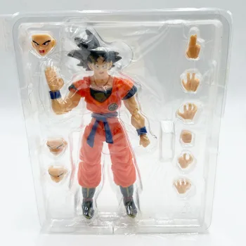 Anime Dragon Ball Z Super Son Goku SHF Joonis Vallasvara Ühiselt Goku PVC Tegevus Figuriin Mänguasjad 3