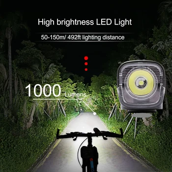 NEWBOLER Bike Kerge Veekindel USB Laetav LED-2000mAh MTB Ees Lamp Esitulede Jalgrattasõit Taskulamp, Jalgratta Valgus Tarvikud 3