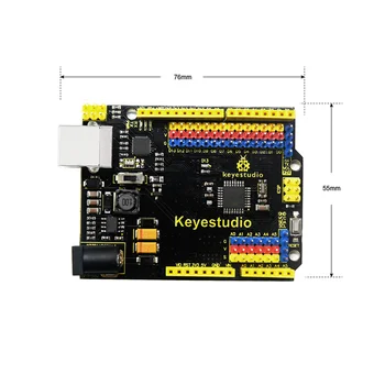 Tasuta Kohaletoimetamine !Keyestudio UNOR3 Ametlik Upgrated Versioon Koos Pin Header Liides Arduino DIY 4