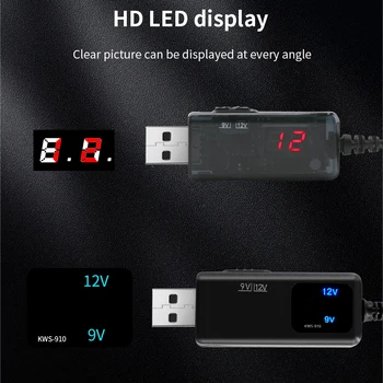 USB Power Boost Line 5v DC 9V 12V Step UP Mooduli Konverter-USB-DC 5.5/3. 5mm Pistik HD LED Ekraan Ruuteri Lamp Kõlar 4