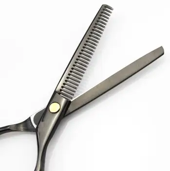 Uus professionaalne 440c 5.5 tolline mustad juuksed wrench set lõikamine juuksed barber scisor hõrenemine käärid juuksuri käärid komplekt 4
