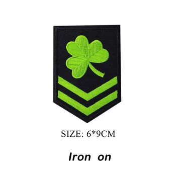 Õnnelik 4 leaf Iiri Taktikaline USA Armee Sõjaliste iiri ristik shamrock ' Biker Piraat Kolju Ristik PATCH Plaastrid BADGE) 4
