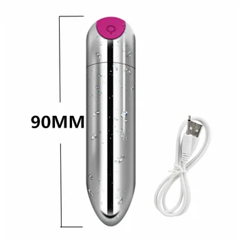 Chargable Bullet Vibraator Naistele Anal Kliitori Stimulaator Vibratsiooni G Spot Vagiina Massaaž USB Dildo Vibraatorid Täiskasvanud Sugu Mänguasjad 5