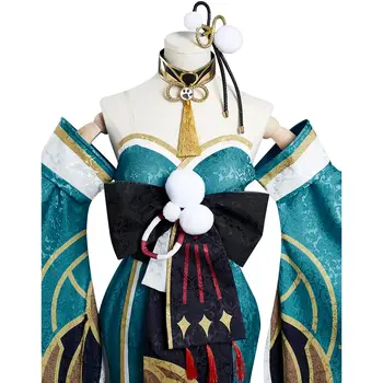 Genshin Mõju Ms Hina/Gorou Cosplay Kostüüm Varustus Halloween Carnival Ülikond 5