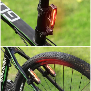 USB Laetav Ees Taga saba Jalgratta LED Bike Taillight Jalgrattasõit Lamp COB kerge 500mha aku 5