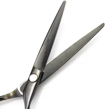 Uus professionaalne 440c 5.5 tolline mustad juuksed wrench set lõikamine juuksed barber scisor hõrenemine käärid juuksuri käärid komplekt 5